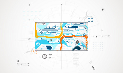 abstract technology background communication vector image