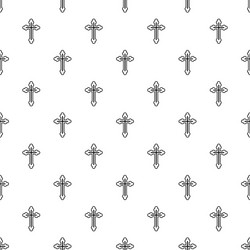 Christian cross pattern simple style vector