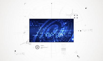 Abstract technology background communication vector