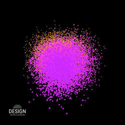chaotic particles in empty space dynamic vector image