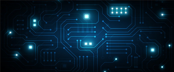 Hi-tech digital data connection system vector