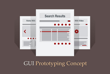 Website Navigation Structure Prototype vector image