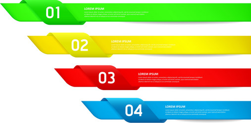 colorful modern design options template vector