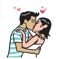 Anime Boy And Girl Kissing On White Royalty Free SVG, Cliparts, Vectors,  and Stock Illustration. Image 206118764.