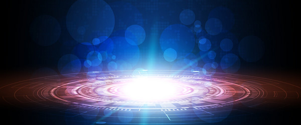 hi-tech digital data connection system vector image