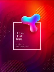 liquid color background design fluid shapes vector image
