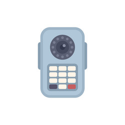 modern intercom system with camera and keypad vector image