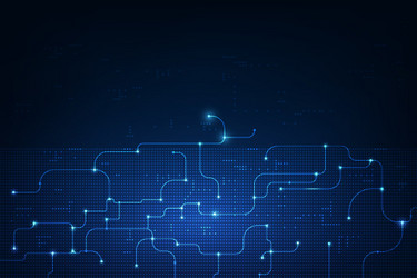 Abstract Circuit Technology Background vector image