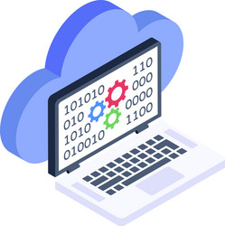 binary coding vector image