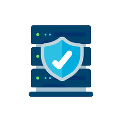 database server data storage technology on cloud vector image