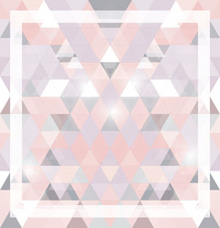 geometric shining pattern with triangles vector image