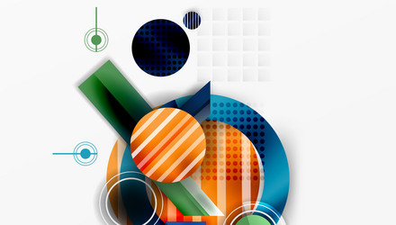 dynamic complex geometric abstract background vector image