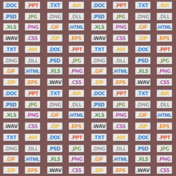 file types and formats seamless pattern background vector image