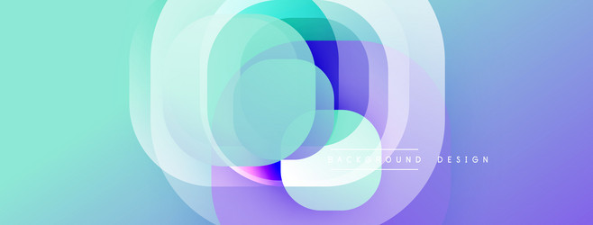 abstract circles overlap creating soft gradients vector image