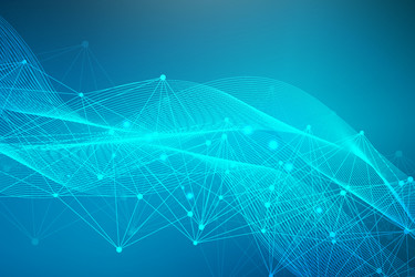 Geometric abstract background with connected line vector