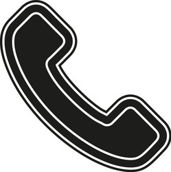 Phone sign icon- call center communication icon vector