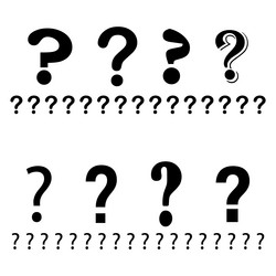 question mark icon bold query symbol repeating vector image