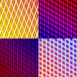 set of splash color abstract glowing background vector image