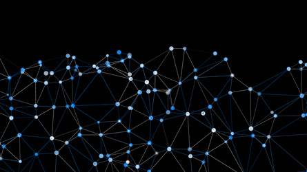 new technologies network connection lines vector image