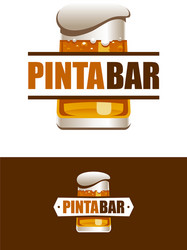 Pinta bar logo vector