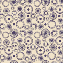 Abstract seamless with round gold pattern vector