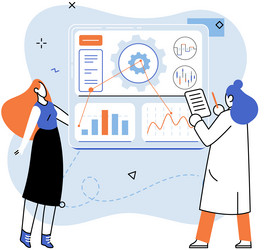 technical analysis analyzing data is essential vector image