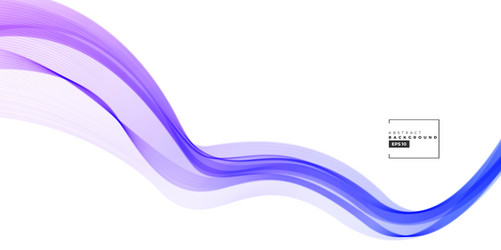 wave element with abstract violet lines vector image