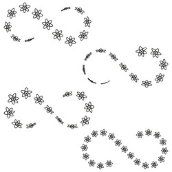 atom loop symbol infinity figure form repeating vector image