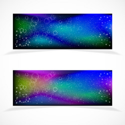 banners with stars vector