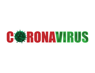 Corona virus 2020 isolated on white background vector