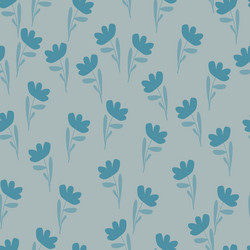 bloom nature seamless pattern with random vintage vector image