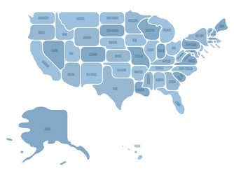 generalized smooth map usa Vector Image