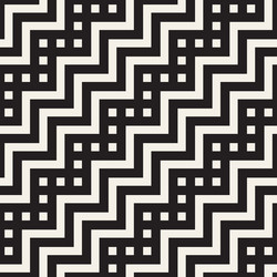 Geometric Line Pattern - Abstract Tiles vector image