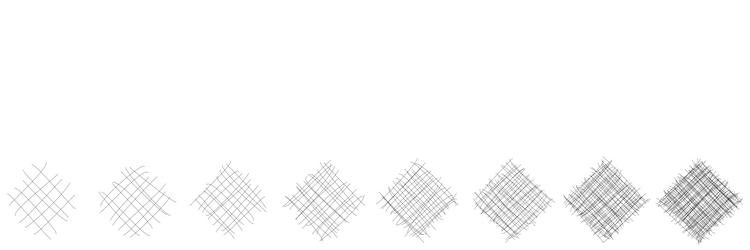 Geometric weave element with intersecting lines vector