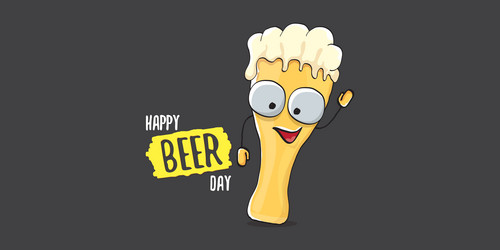 international beer day horizontal banner or summer vector