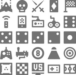 video game icons 4 vector