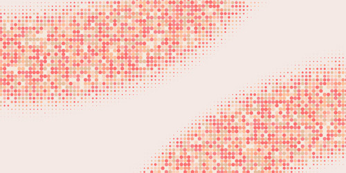 abstract halftone waves with colorful dots vector image
