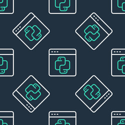 line python programming language icon isolated vector