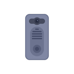 modern intercom system displaying security vector image