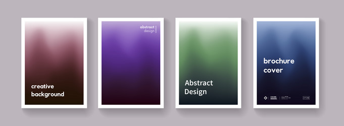 set of dark gradient color background minimal vector image