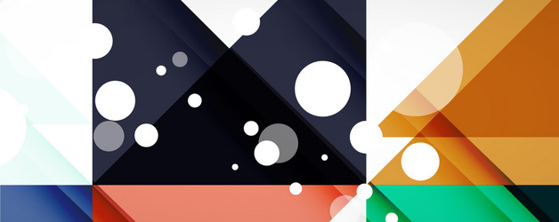 geometric abstract background techno color vector image