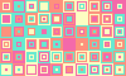 geometric grid pattern with textured cubes vector image