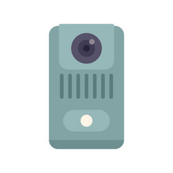 modern intercom system providing security vector image