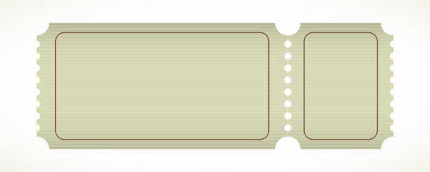 Empty ticket template blank concert ticket Vector Image