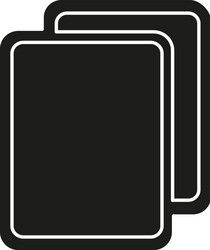 Copy or duplicate document icon - web page symbol vector