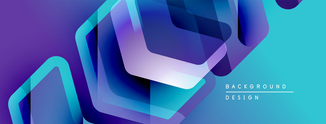 abstract geometric shapes overlap creating vector image