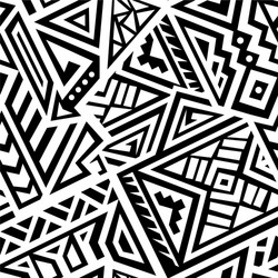 abstract seamless pattern in ethnic style vector image