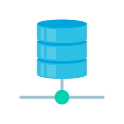 database server data storage technology on cloud vector image