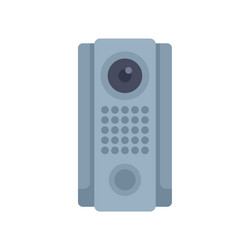 modern intercom system showing digital display vector image
