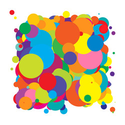 abstract overlapping circles pattern vector image